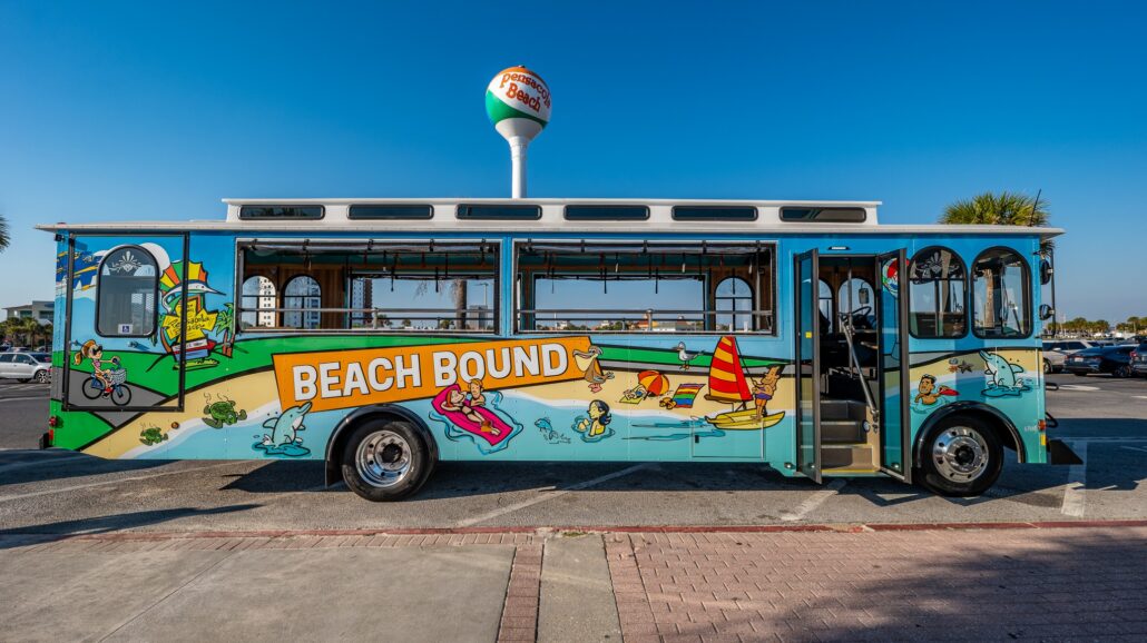 Pensacola Beach Trolley.