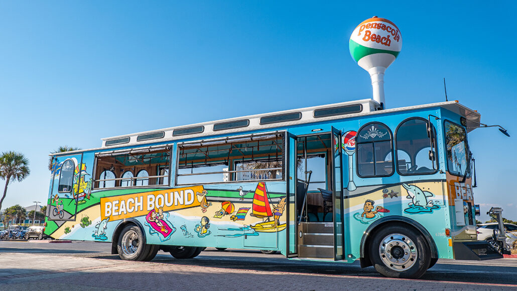 Pensacola Beach Trolley.