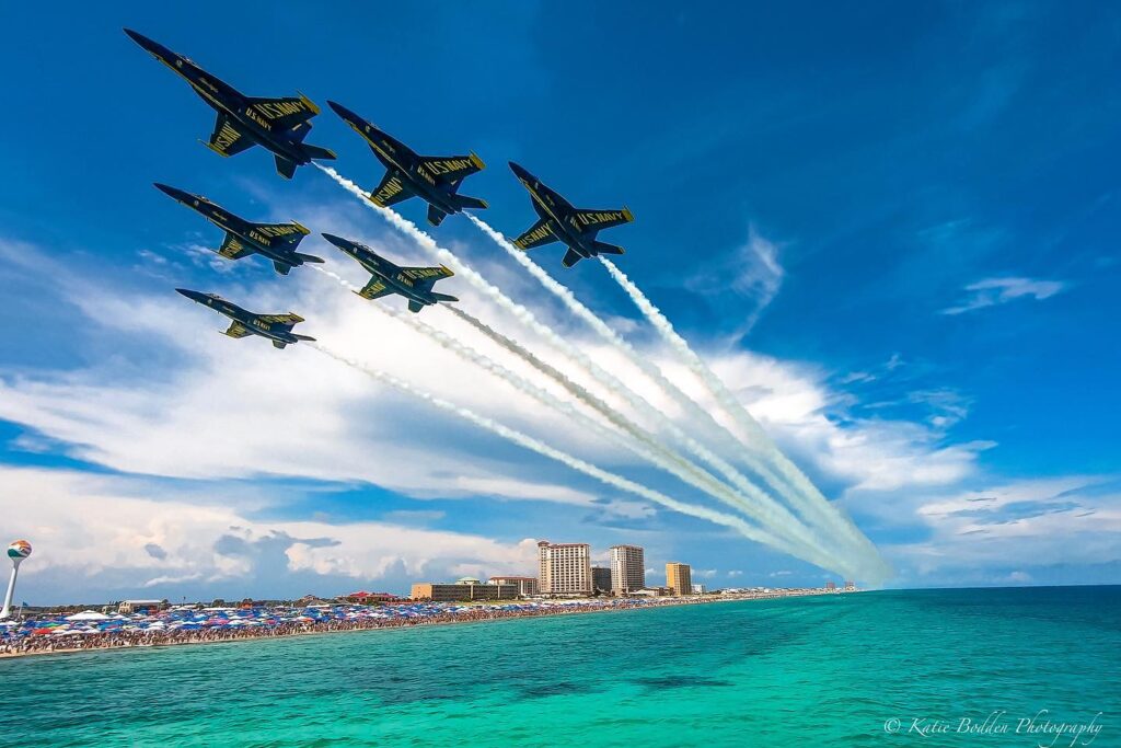 Blue Angels in formation 2025