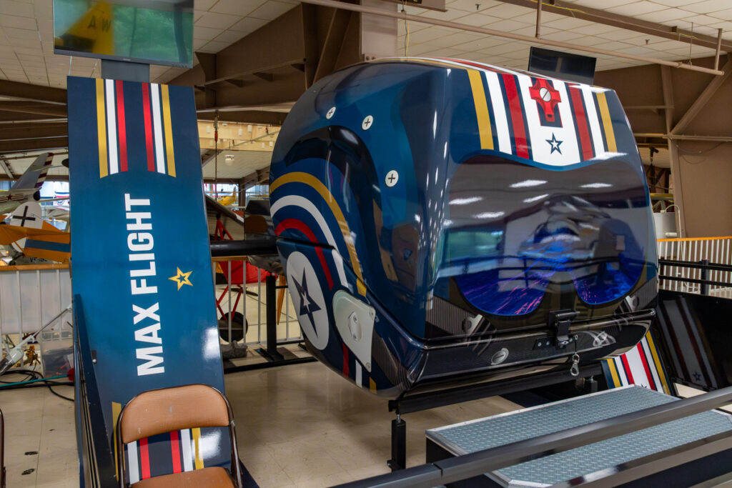 Blue National Naval Aviation Museum Flight Simulator