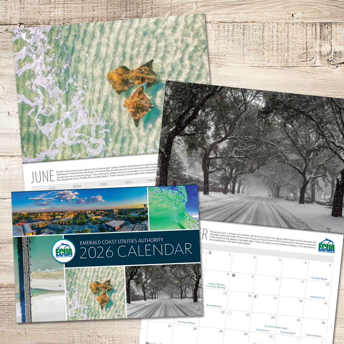 2026 ECUA calendar mockup