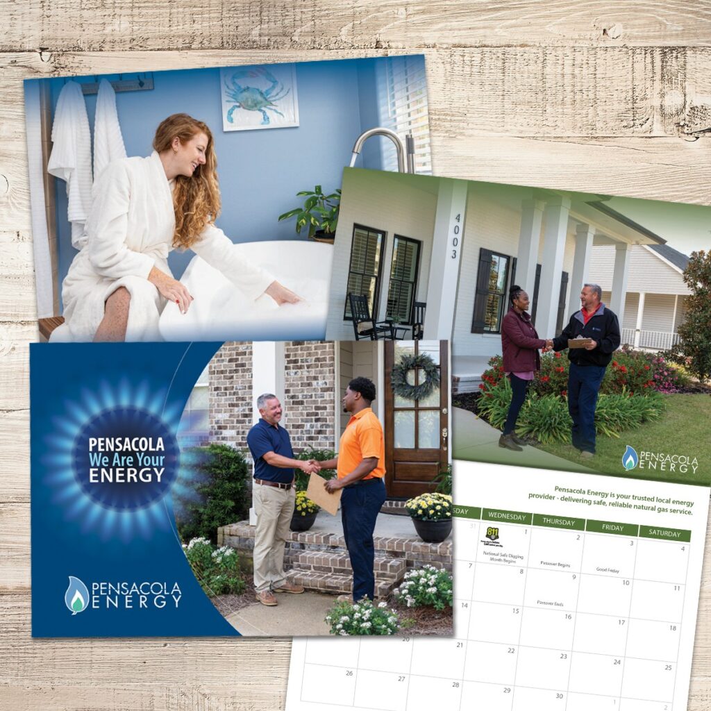 Pensacola Energy 2026 Calendar mock-up
